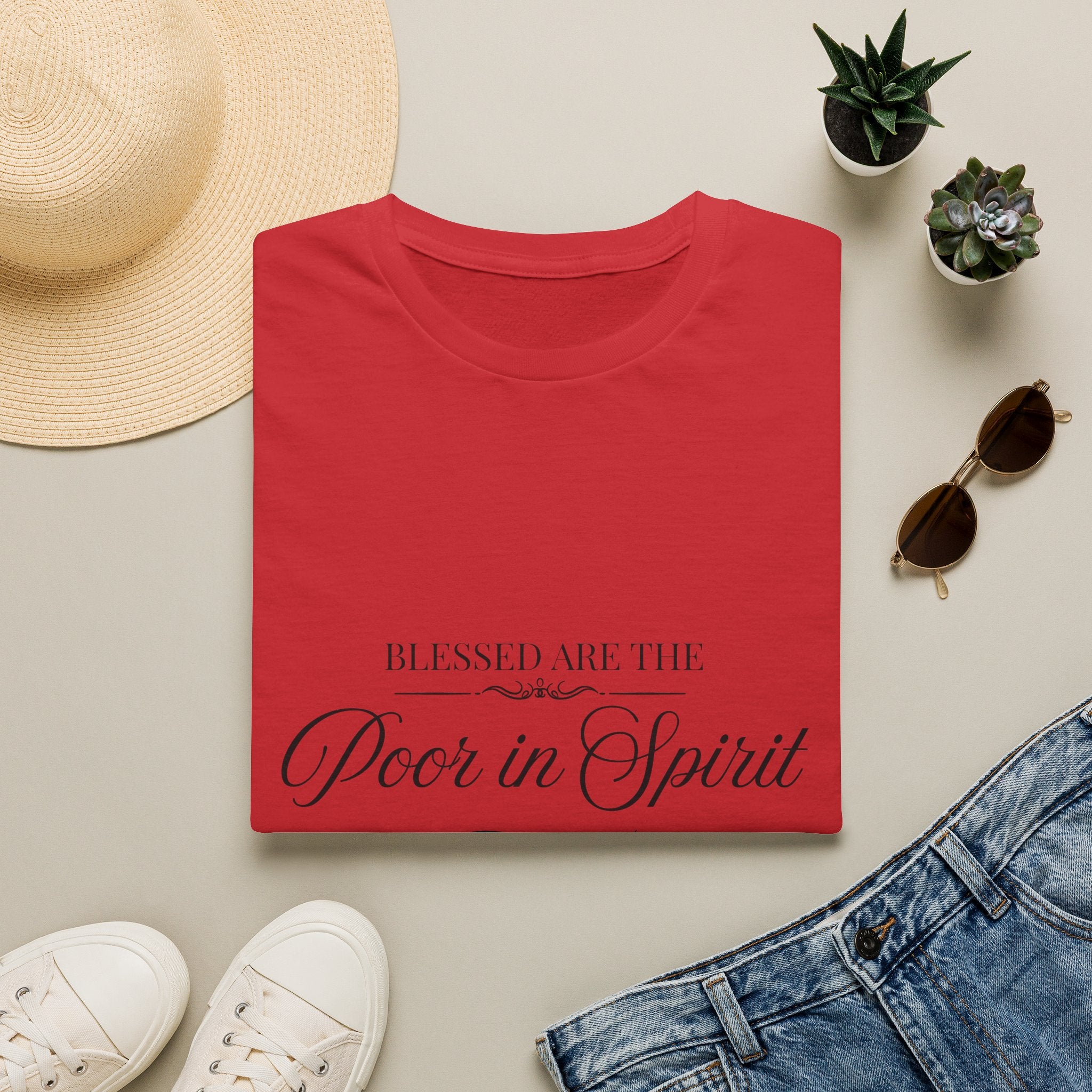 Blessed Are the Poor in Spirit T-Shirt — Inspirational Christian Tee