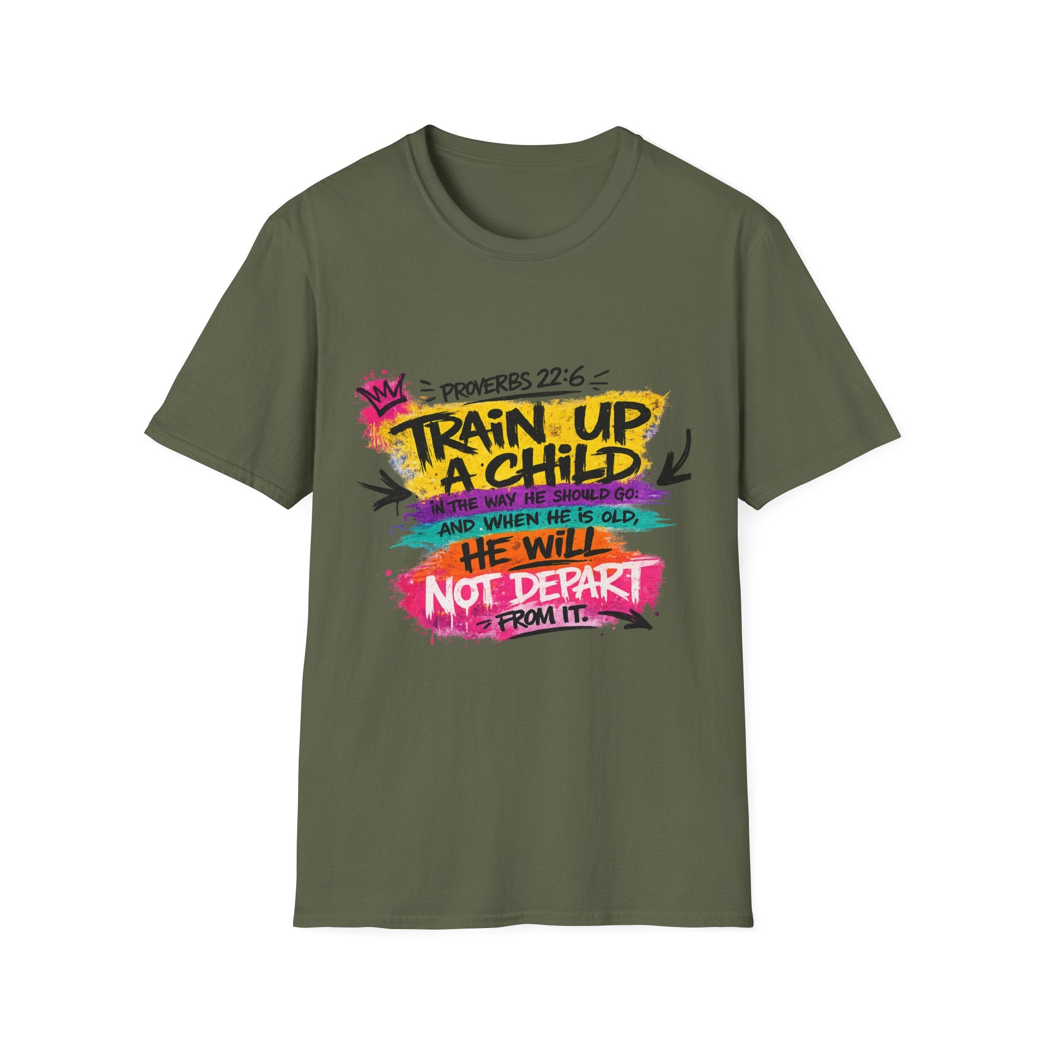Proverbs 22:6 - Unisex Softstyle T-Shirt