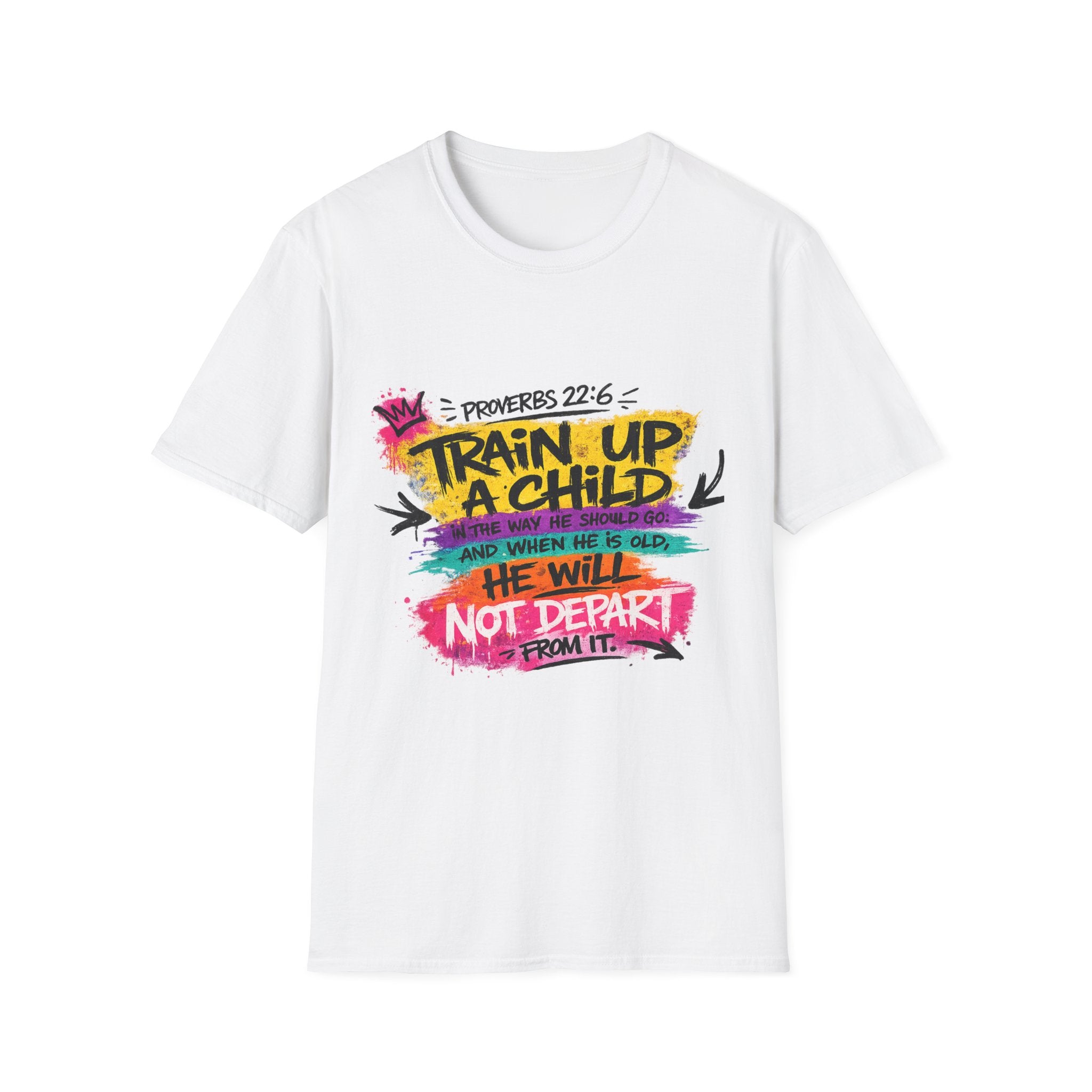 Proverbs 22:6 - Unisex Softstyle T-Shirt