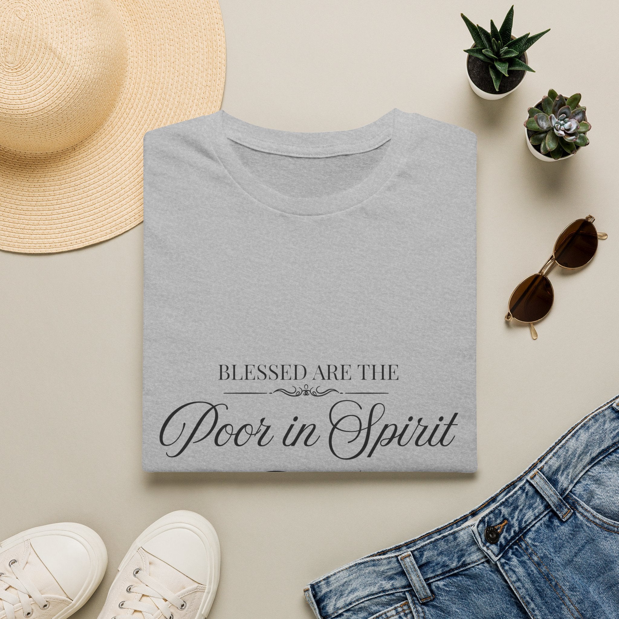 Blessed Are the Poor in Spirit T-Shirt — Inspirational Christian Tee