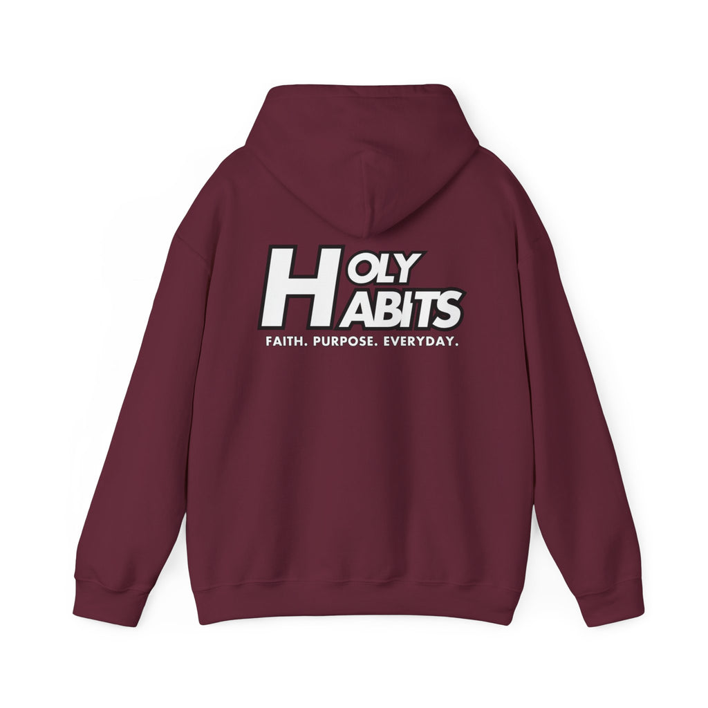 Choose Peace Hoodie – Matthew 5:9 Christian Faith Pullover (Holy Habits Back Design)