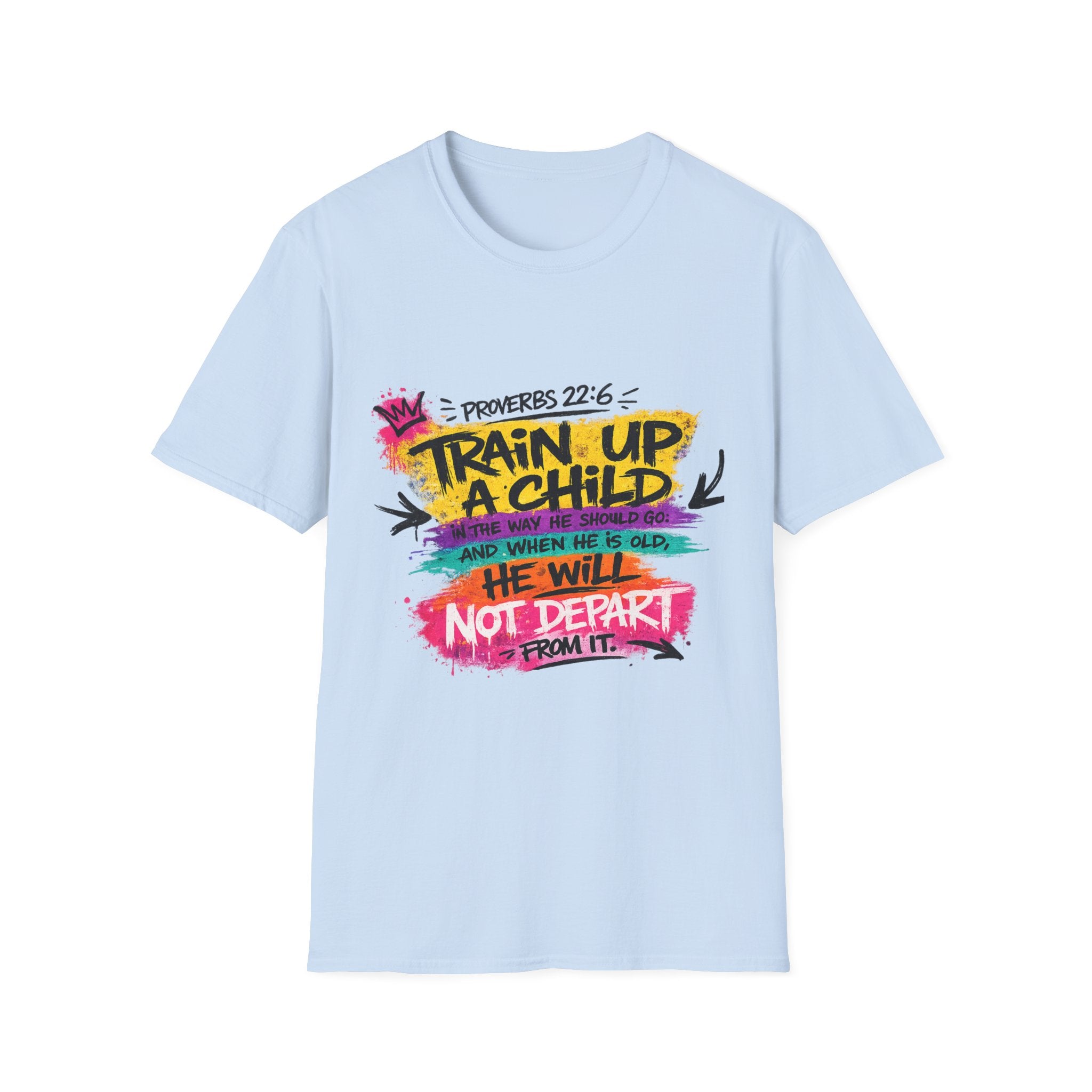 Proverbs 22:6 - Unisex Softstyle T-Shirt