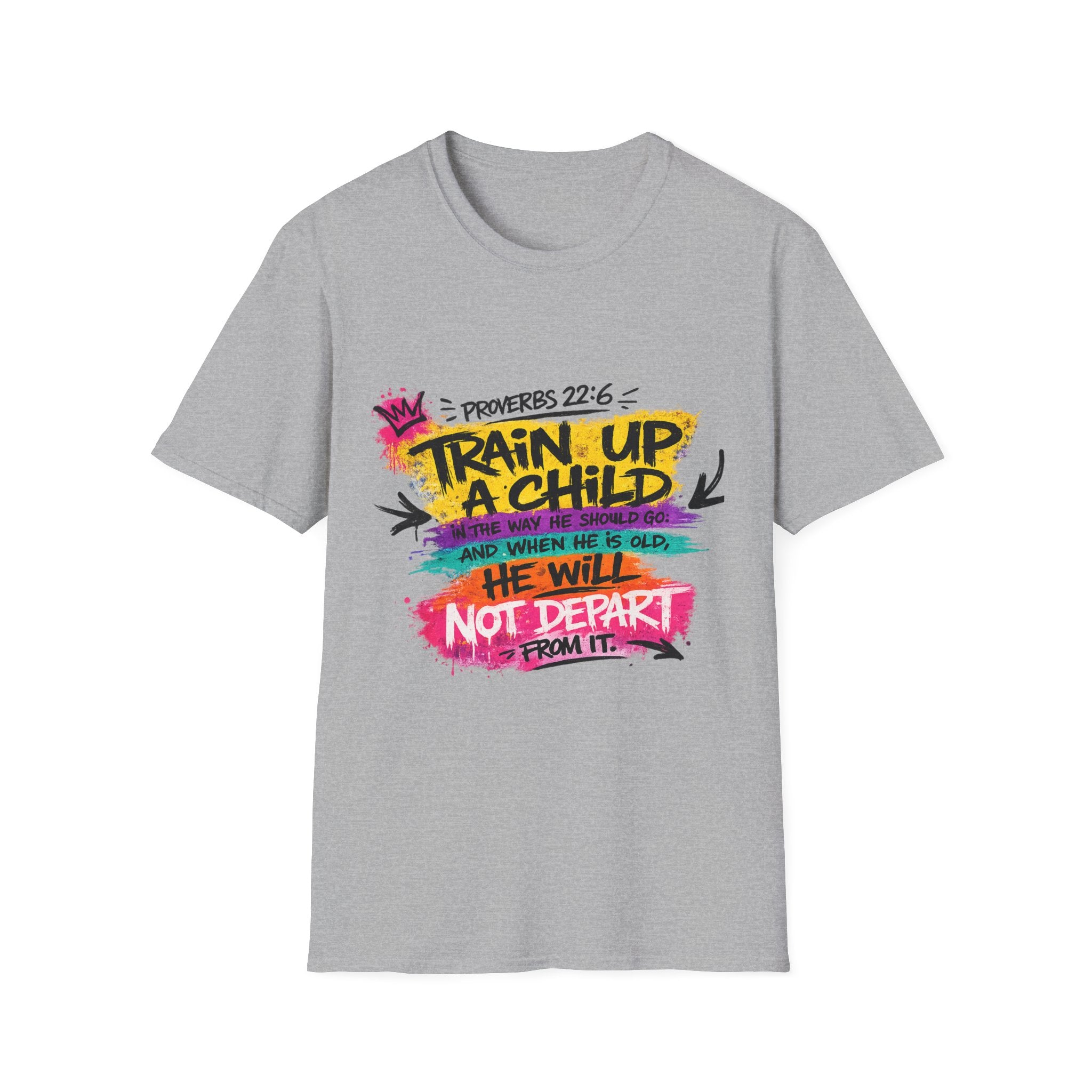 Proverbs 22:6 - Unisex Softstyle T-Shirt