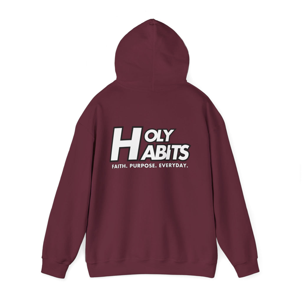 Choose Peace Hoodie – Matthew 5:9 Christian Faith Pullover (Holy Habits Back Design)